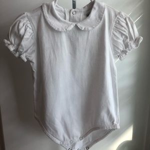 Peter Pan Collar Button Body Suit